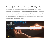 Plutus-Quinn light bar product description