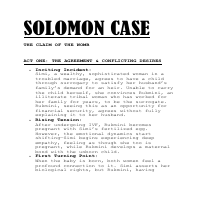 SOLOMON CASE THREE ACT