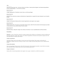 Sample Listing Content Work