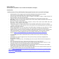 Research outline