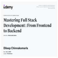 Full Stack Development 