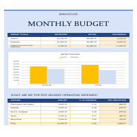 MONTHLY BUDGET