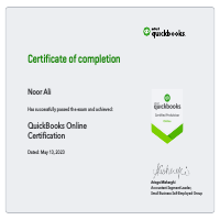 QBO ProAdvisor Certificate 