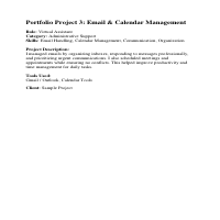 Email & Calendar Management