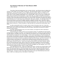 I wrote a unbiased review of my own car.