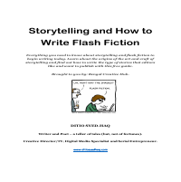Storytelling and Flash Fction