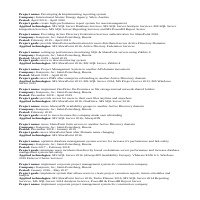 my projects list