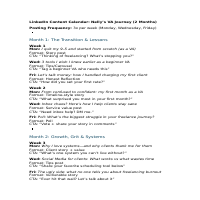 A detailed, clear content calendar