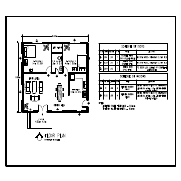 Floor Plan of a Bongalow-Type Residential House