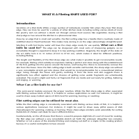 WHAT IS A FILLETING KNIFE USED FOR