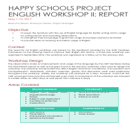 Report Writing Sample 2