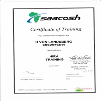 HIRA Training Certirficate