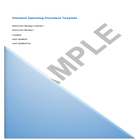 Templates, Standard Operating Procedure