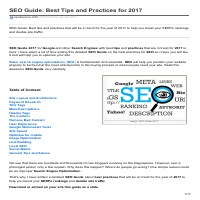 SEO Guide 2017-2018