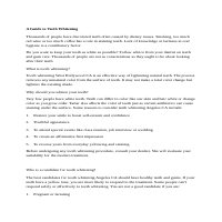 A Guide to Teeth Whitening 