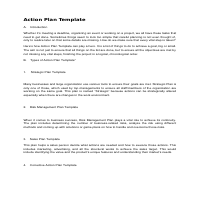 Action-Plan Template