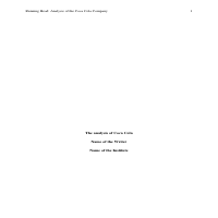 Economic Analysis
