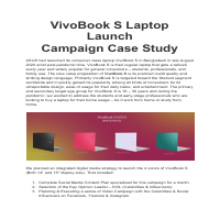 VivoBook S Integrated Digital Launch