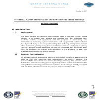 Activity Report of Energy Audit UN-WFP
