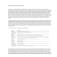 Book Recommendation System