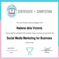 Certificate for Social Media Marketing
