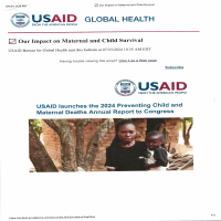USAID newletter example