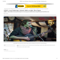 Profile on a local musician