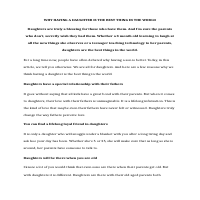 Having a Daughter Is The Best Thing In The World