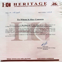 Certificate of Accountant
