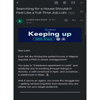This is a Newsletter I wrote and sent out for a prop tech