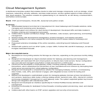 Cloud Management System