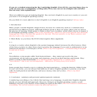 FCE Essay Explanation