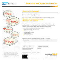SAP Design Thinking Certification