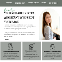 Work with me, your reliable VA