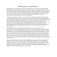 Mini Biography