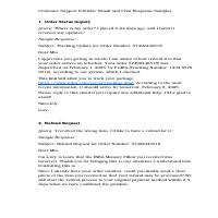Customer Support Portfolio
