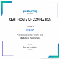 Certificated in Digital Marketing