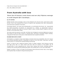 From Austalia with love - Manila Bulletin