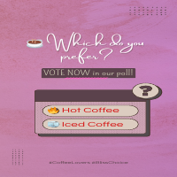 Instagram Story Template Poll – “Hot or Iced”