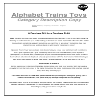 Alphabet Train Toys
