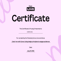  Certificate for webinar event in canva