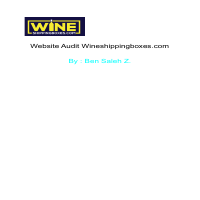 I did a technical audit for this client's website.