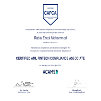 Certified AML FIntech Compliance Associate