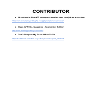 Published Contributions