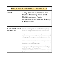 Product Listing