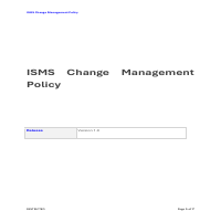 Information Security Change Management policy