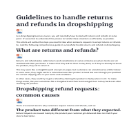 Blog Post about Dropshipping