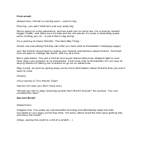 Intro emails to personal contacts for a Kickstarter