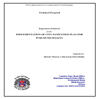city sanitation plan