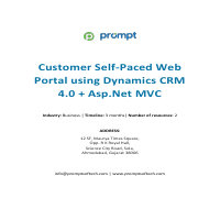 Dynamics CRM 4.0 - CMM- Customer Web Portal